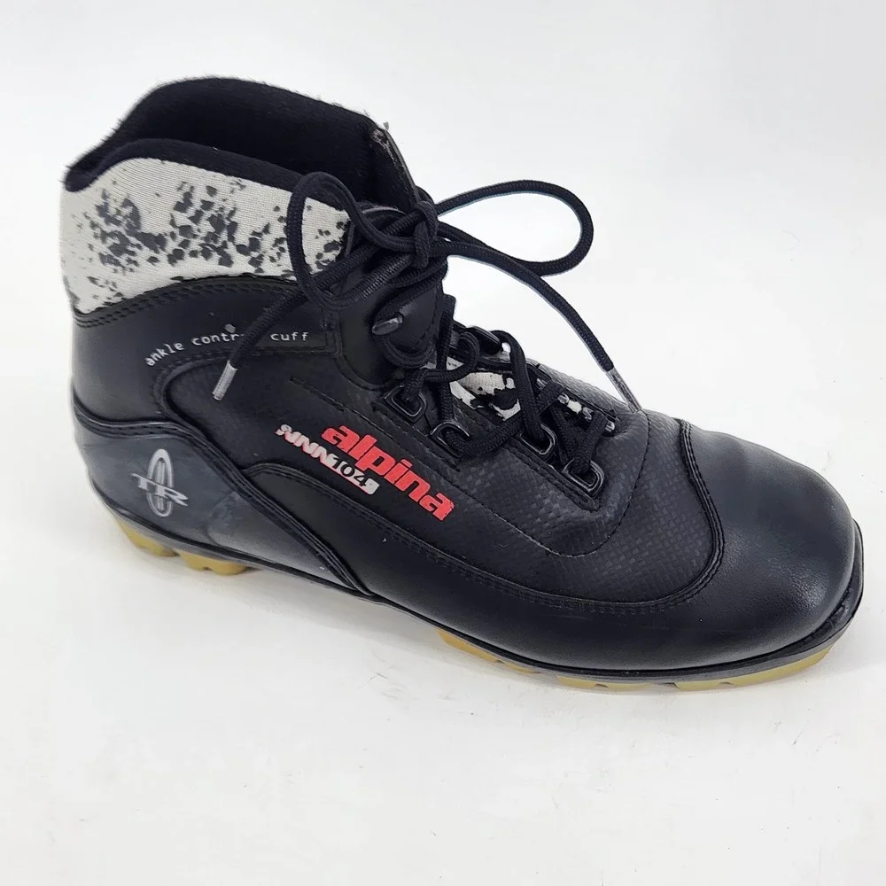 Alpina NNN 104 TR Cross Country‎ Ski Boots Ankle Control Cuff Made Slovenia